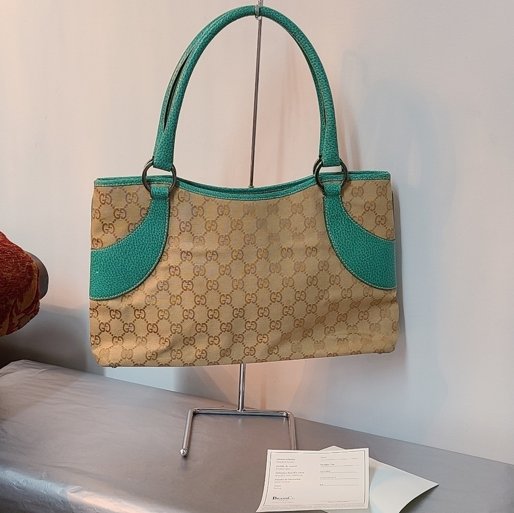 Gucci Monogrammed Shoulder Tote